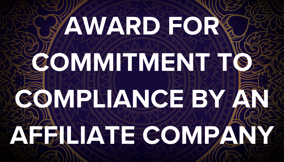Award for Commitment to Compliance by an Affiliate Company